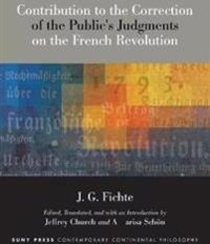 Contribution to the Correction of the Public's Judgments on the French Revolution