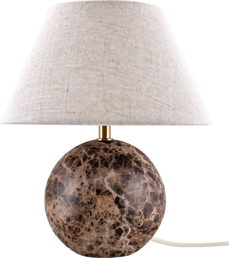 Castello 35 bordlampe Brun marmor