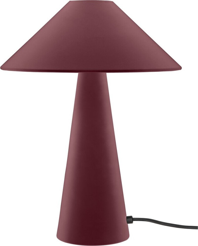 Cannes bordlampe Burgunder