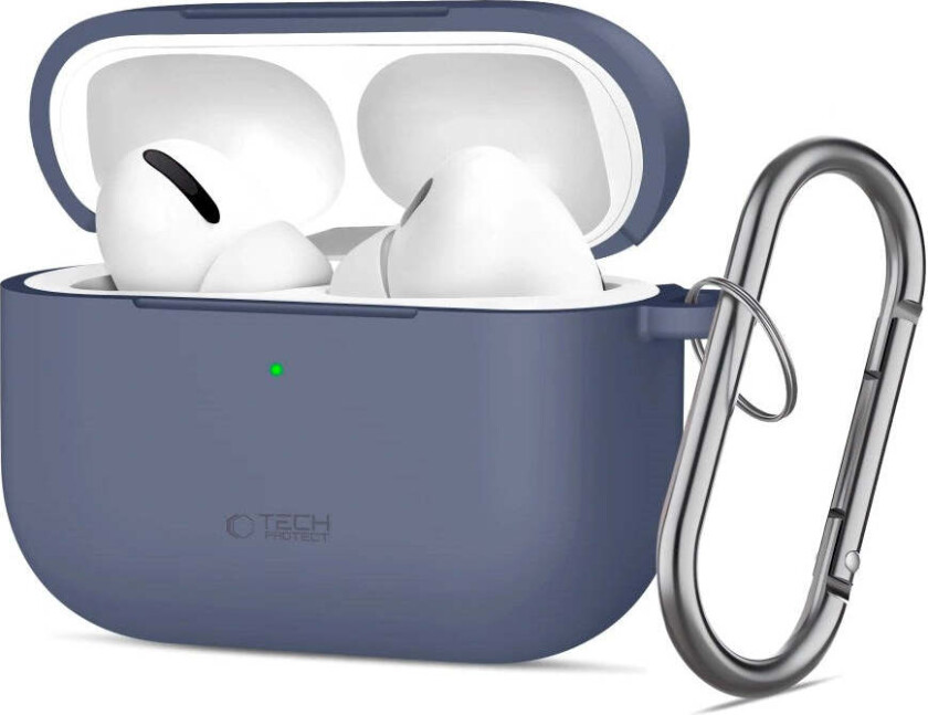 Apple AirPods Pro (3. gen.) Tech-Protect Silicone Hook Deksel - Blå