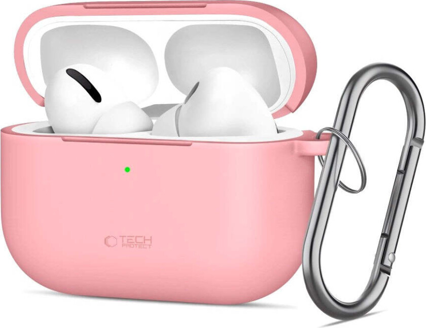 Apple AirPods Pro (3. gen.) Tech-Protect Silicone Hook Deksel - Rosa