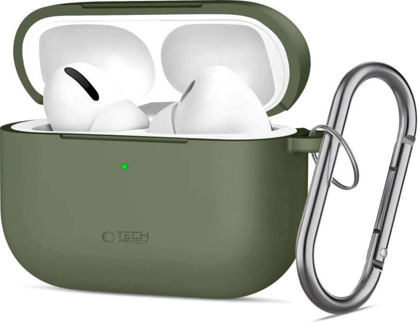 Apple AirPods Pro (3. gen.) Tech-Protect Silicone Hook Deksel - Grønn