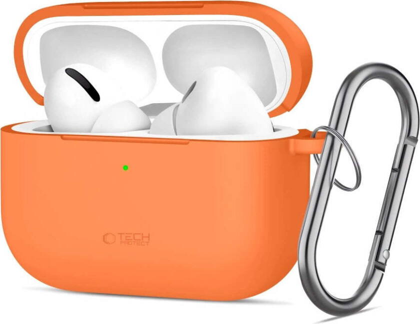 Apple AirPods Pro (3. gen.) Tech-Protect Silicone Hook Deksel - Oransje