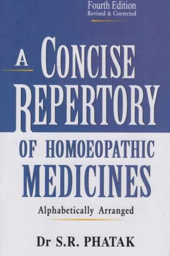 Concise Repertory of Homeopathic Medicines
