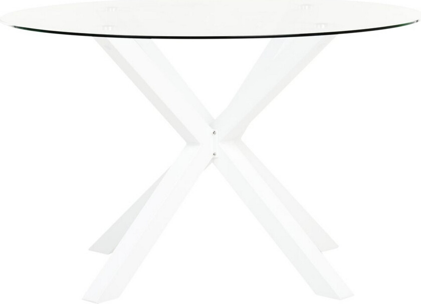 Rundt bord Maletto - Hvit, gjennomsiktig