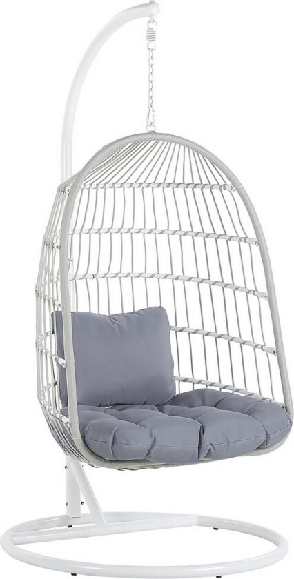 Hengestol Allera - Hvit, Grå