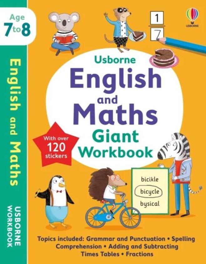 Usborne English and Maths Giant Workbook 7-8 av Holly Bathie, Jane Bingham, Caroline Young, Hannah (EDITOR) Watson