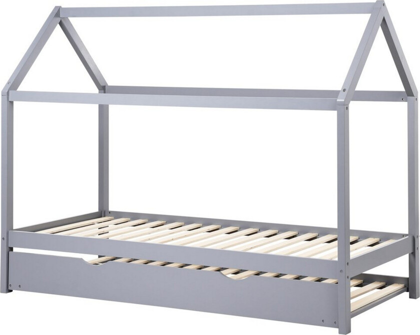 Uttrekkbar barneseng Crillon - Grå