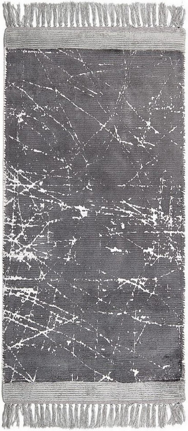 Teppe Hanli - Grå, hvit, 80x150 cm