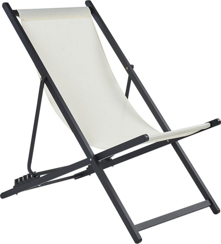 Sammenleggbar dekkstol Locri II - Beige, svart