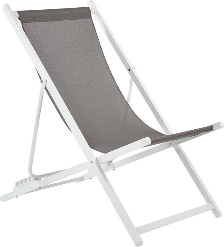 Sammenleggbar dekkstol Locri II - Grå, hvit