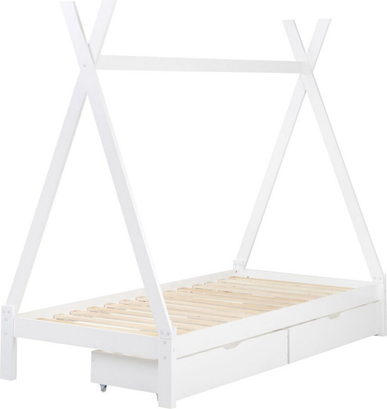 Barneseng med skuffer Devay - Hvit