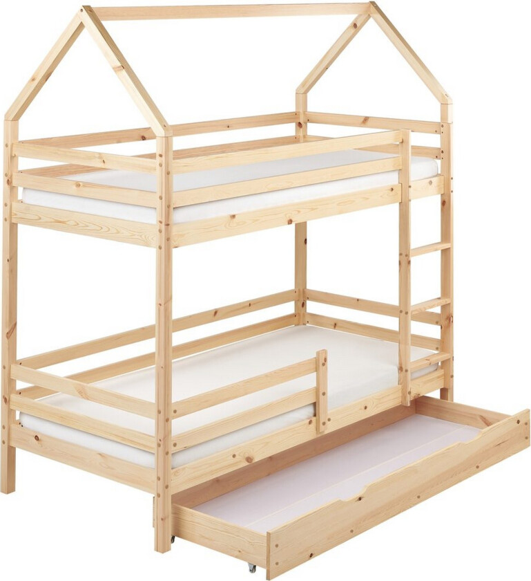 Køyeseng med skuffer Girgols - Brun