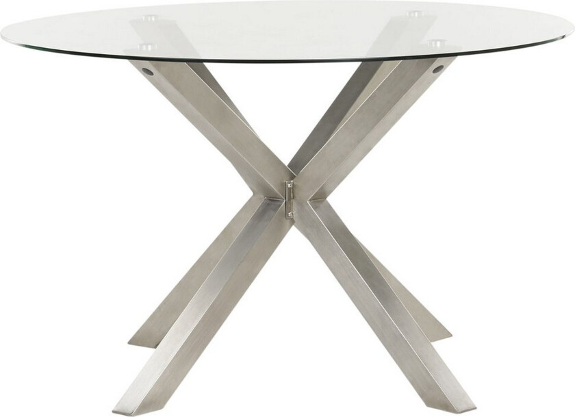 Rundt bord Maletto - Sølv, Transparent