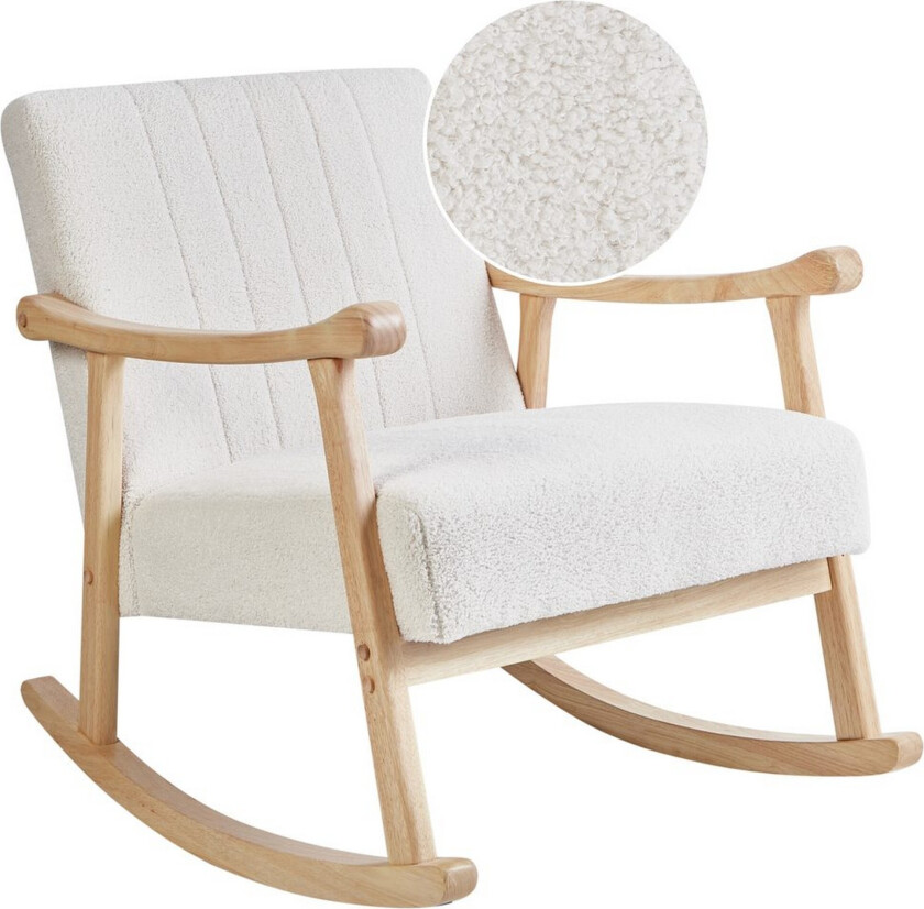 Gyngestol Leknes - Hvit, brun