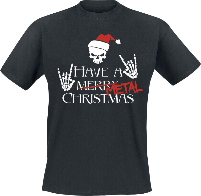 Fun T-skjorte - Have A Metal Christmas - S til 4XL - Herrer - svart