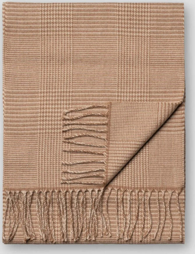 Bilde av POW CHECK MERINO SCARF Beige