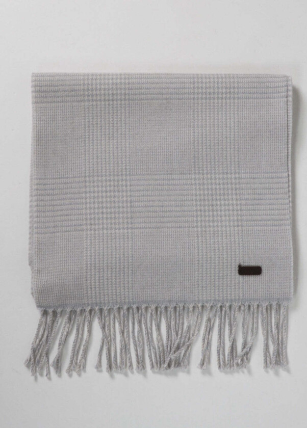 Bilde av POW CHECK MERINO SCARF Grå