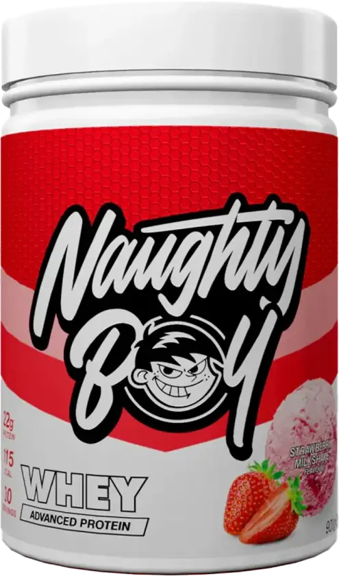 Naughty Boy Advanced Whey Protein - 900g - Strawberry Milkshake
