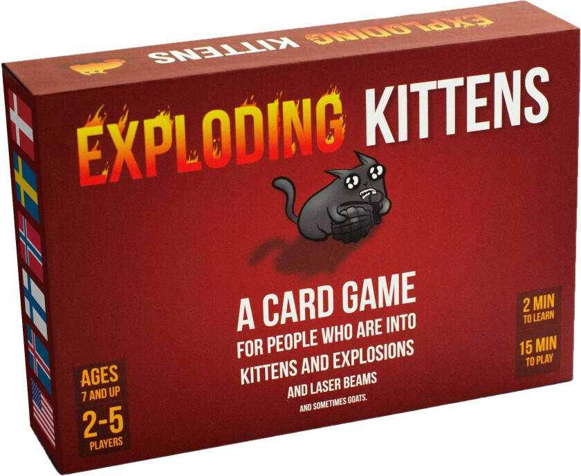 Bilde av Exploding Kittens-kortspill