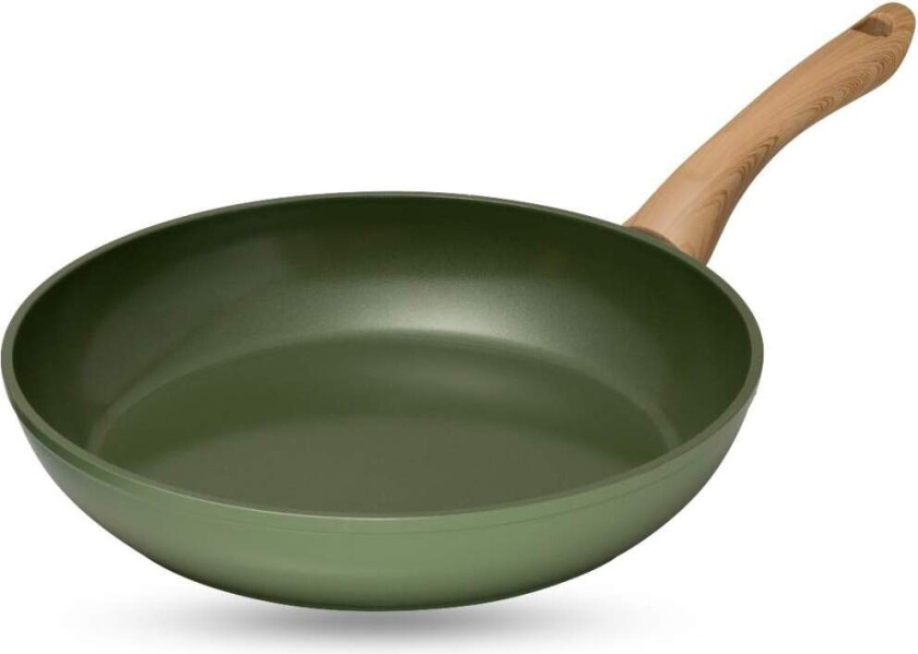 Vegansk økologisk stekepanne – 30 cm, non-stick og ovnssikker