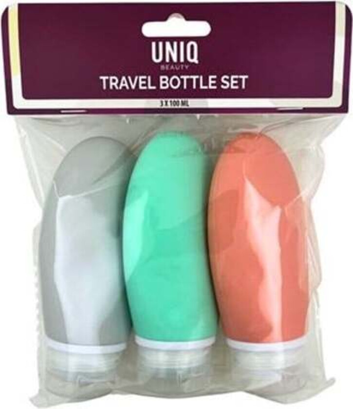 Reiseflaskesett - 3 stk, 100 ml
