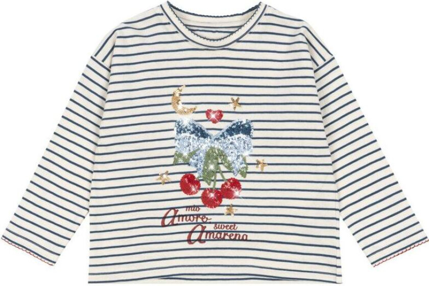 GOTS Lin T-skjorte Med Lange Ermer Amarena Amarena 3 Y Kremfarget 3 år kvinne