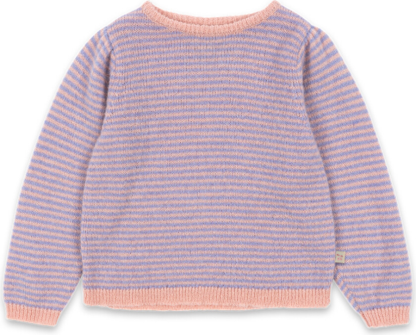 Berle Puffstrikket Genser Purple Pink Dolphin Purple/Pink Dolphin 12 months Lilla 12 måneder kvinne