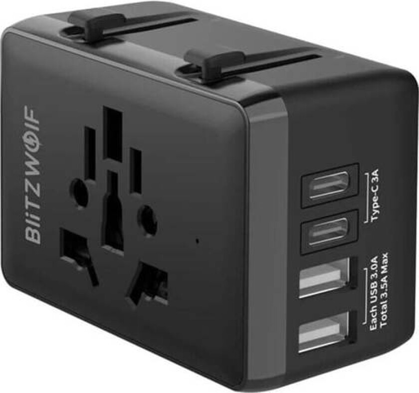 BW-TA1 4-in-1 Travel Adapter 2xUSB + C + PD 20W
