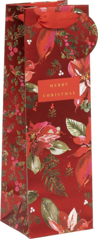 Gavepose Flaske Perfect Poinsettia Red