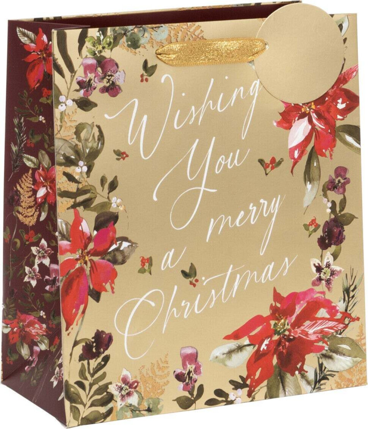 Gavepose M Festive Floral Gold