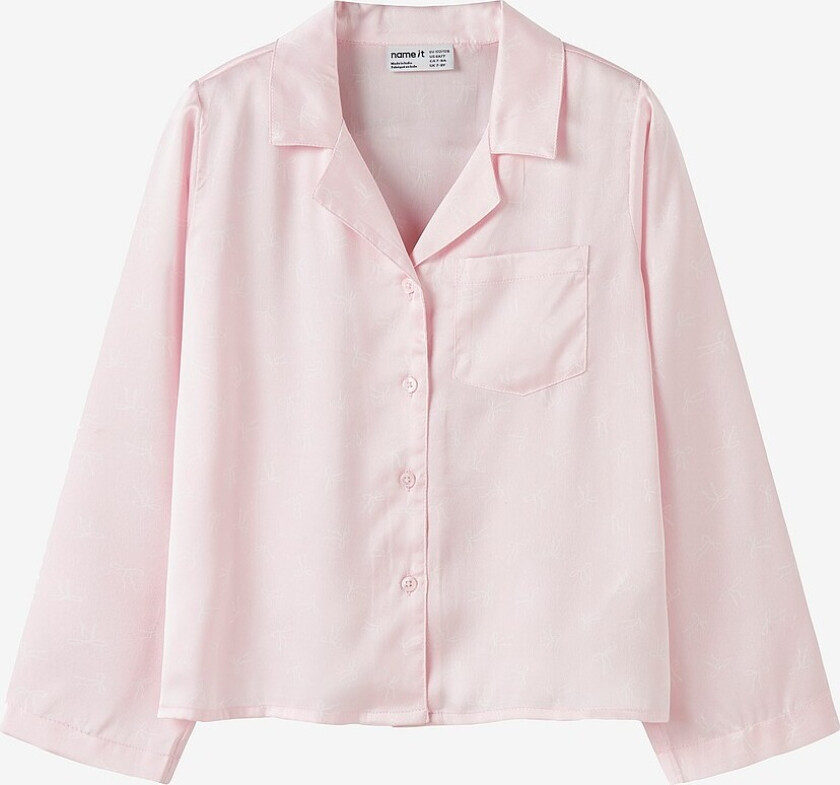 Pysjamasskjorte nkFruth PY LS Shirt Box - Rosa