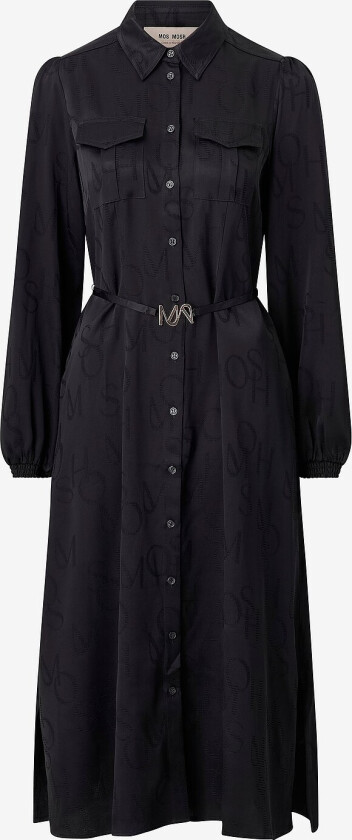 Skjortekjole mmRaya Monogram Dress - Svart