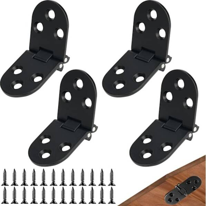 Bilde av 4 stk. Flathengsler for foldedører, hengsler for foldedører, Folding Fl, ZQKLA