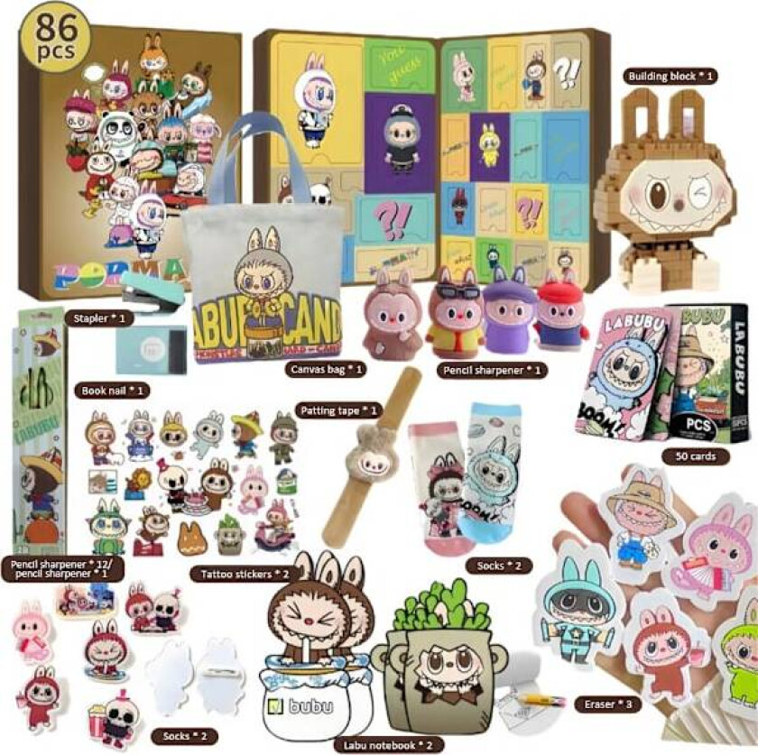 |NN|86 stk. Klassisk Adventskalender 2025, 24 Dagers Nedtellingskalender Samleobjekter, Halloween Adventskalender 2025, Gaver til Broadway-fans