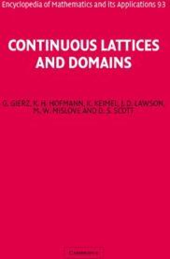 Continuous Lattices and Domains