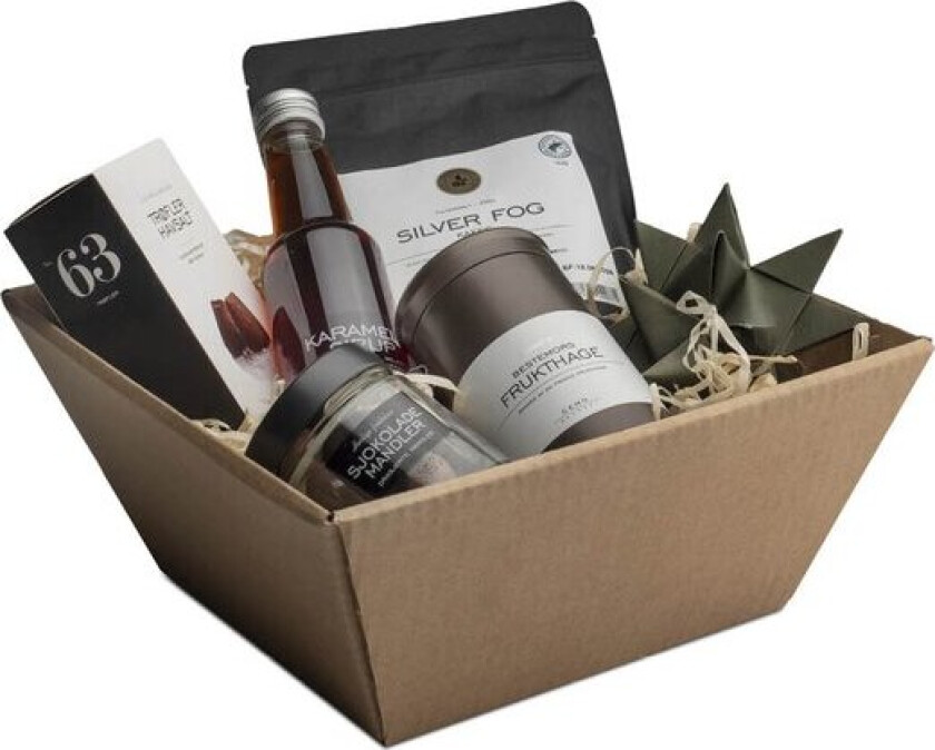 Gavekurv m/kaffe te og søtsaker 845g