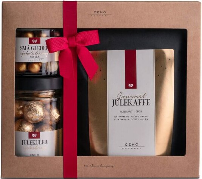 Lille Julaften gaveeske m/kaffe sjokoladekuler og sjokoladecrisp 480g