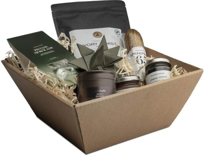 Gavekurv m/sjokolade kaffe og tapas-snacks 905g