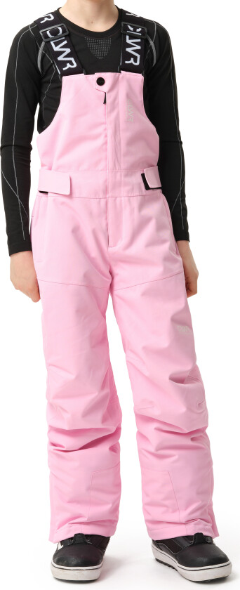 Juniors' Slash Bib Pants Light Pink