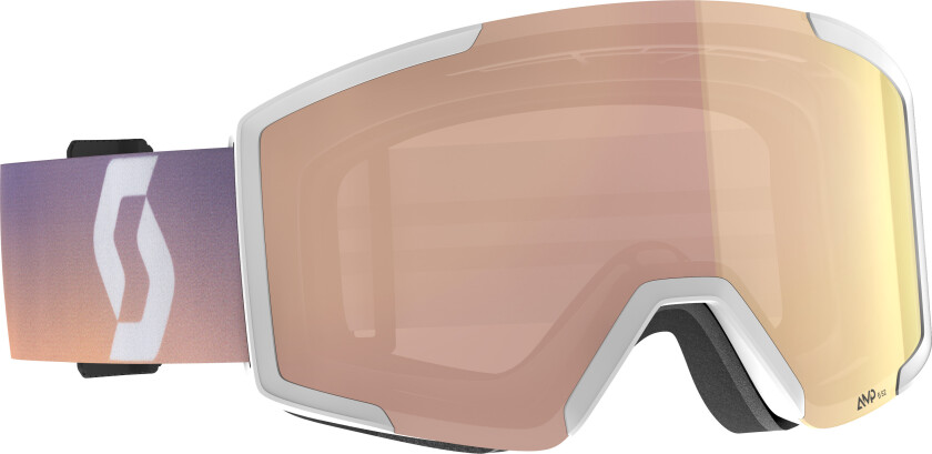 SCOTT Shield Goggle White/soft Pink