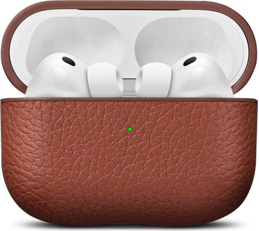 Apple AirPods Pro (3. gen.) Ekte Skinn Deksel - Brun