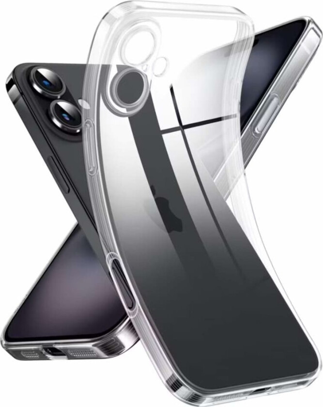 iPhone 17 gjennomsiktig TPU-deksel – ekstra kamerabeskyttelse