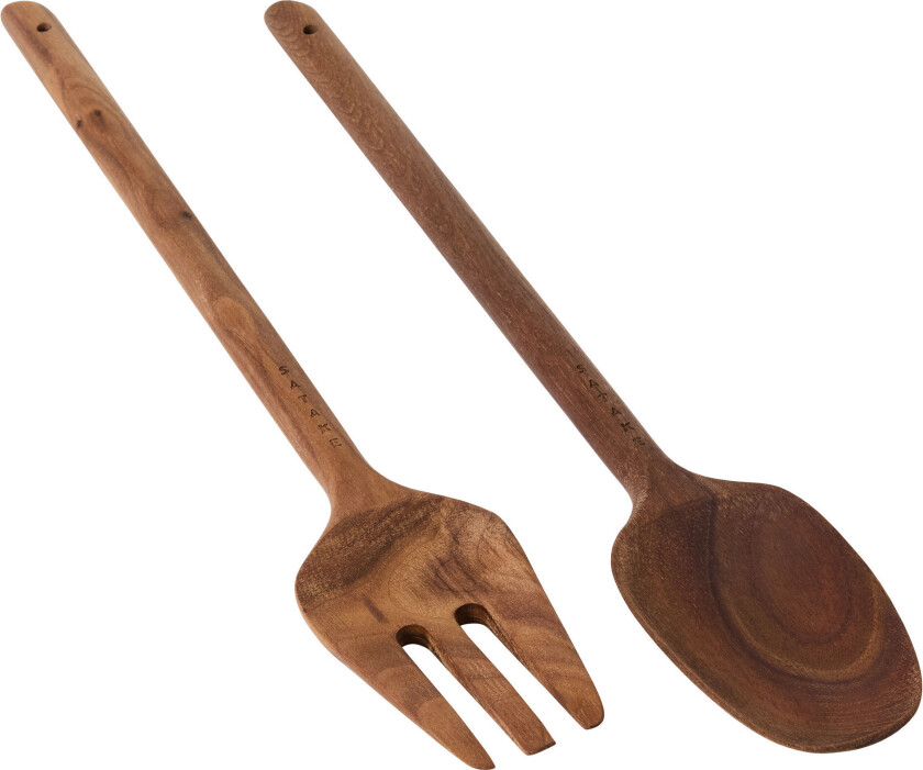 Salladsbestick, valnöt