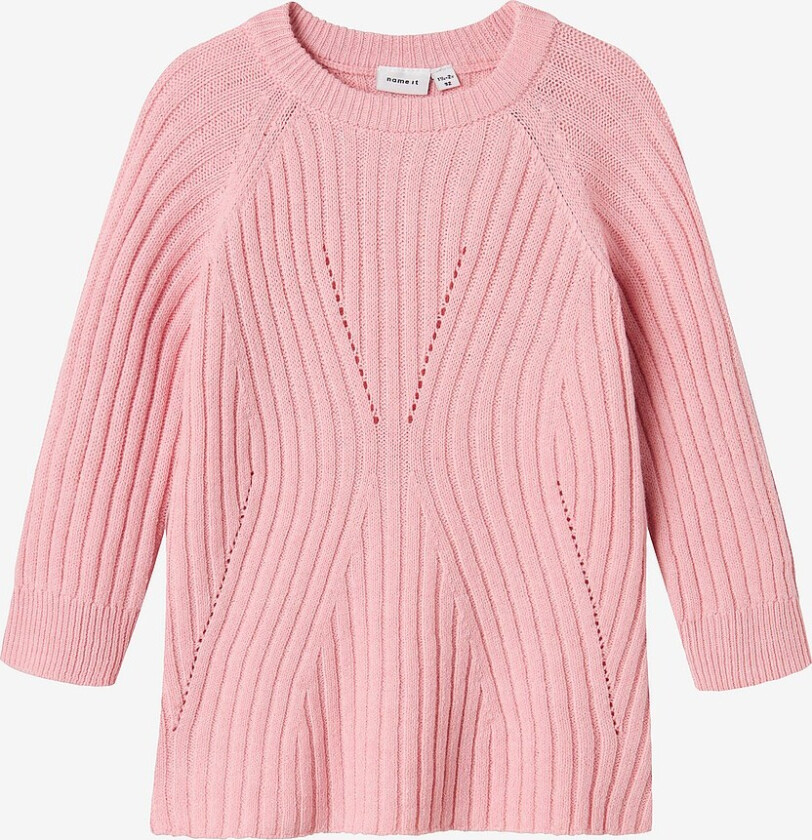 Kjole nmfRikine LS Knit - Rosa