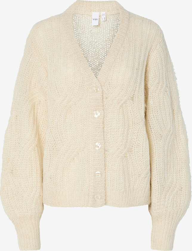 Kardigan yasZuma LS Wool Blend Knit - Grå