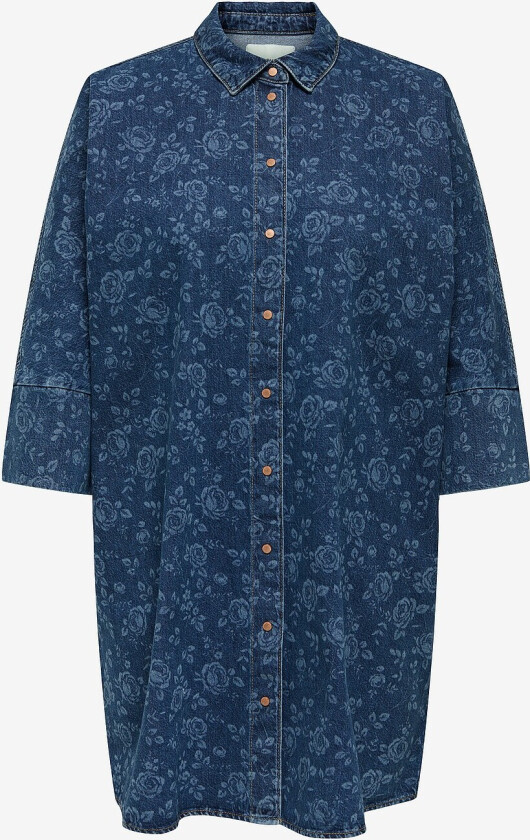 Denimkjole carGrace 3/4 Rose Dnm Dress Pim - Blå