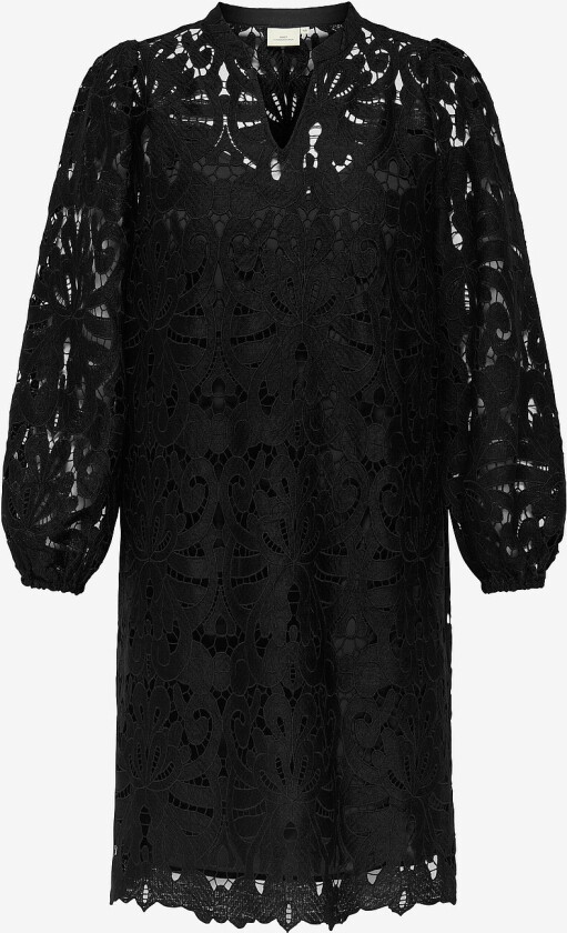 Kjole carGelina LS Knee Dress Wvn - Svart