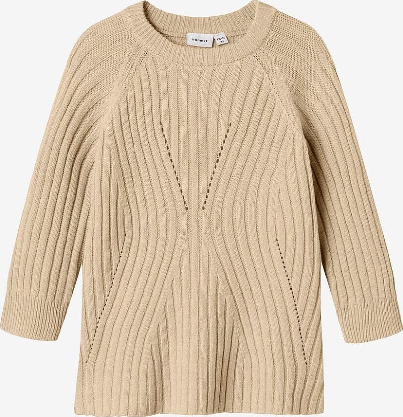 Kjole nmfRikine LS Knit - Grå