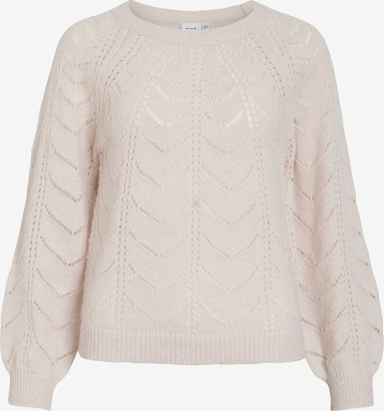 Pullover viTuli O-neck L/S Detail Knit - Brun